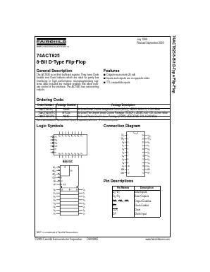 74ACT825SC Datasheet PDF Fairchild Semiconductor