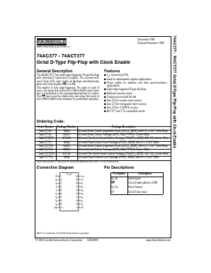 74AC377SC Datasheet PDF Fairchild Semiconductor