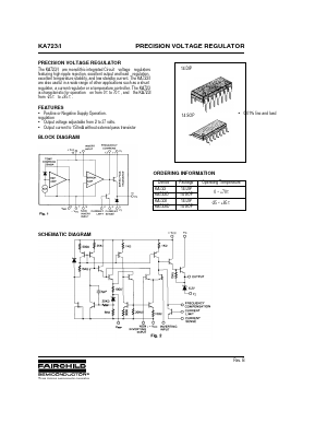 KA723_99 Datasheet PDF Fairchild Semiconductor