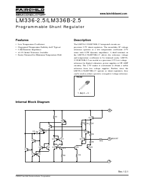 LM336-2.5 Datasheet PDF Fairchild Semiconductor