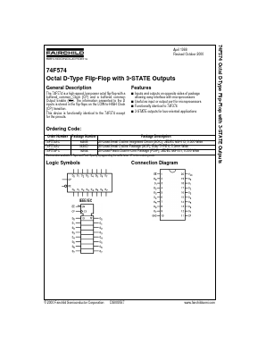 74F574SC Datasheet PDF Fairchild Semiconductor