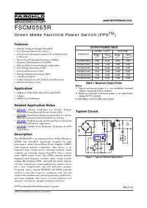 FSCM0565R Datasheet PDF Fairchild Semiconductor