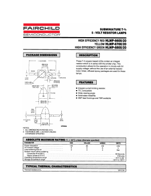 HLMP-6820 Datasheet PDF Fairchild Semiconductor