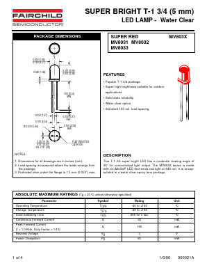 MV8031 Datasheet PDF Fairchild Semiconductor