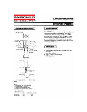 OPB867N55 Datasheet PDF Fairchild Semiconductor