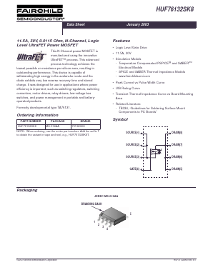 HUF76132SK8T Datasheet PDF Fairchild Semiconductor