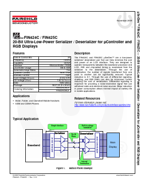 FIN424C Datasheet PDF Fairchild Semiconductor