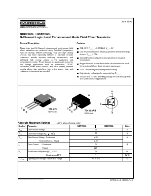 NDP7060L Datasheet PDF Fairchild Semiconductor