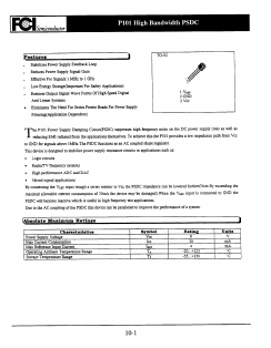 P101 Datasheet PDF First Components International