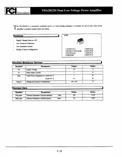 TDA28222M Datasheet PDF First Components International