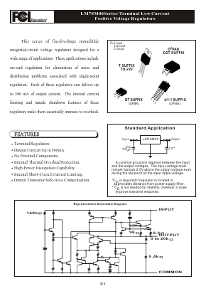 LM78M08 Datasheet PDF First Components International