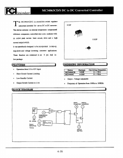 MC34063 Datasheet PDF First Components International