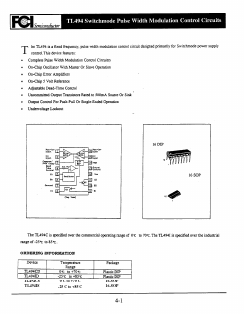 TL494CD Datasheet PDF First Components International