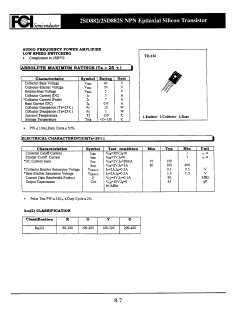 D882 Datasheet PDF First Components International