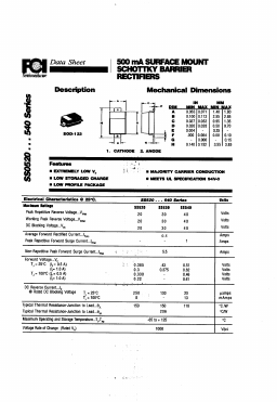 SS520 Datasheet PDF First Components International