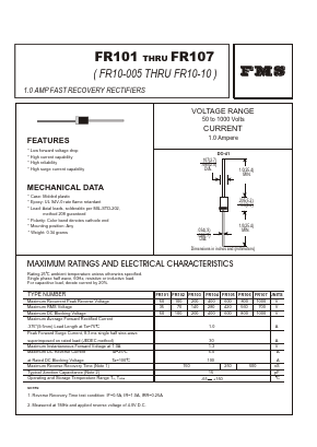 FR106 Datasheet PDF Formosa Technology