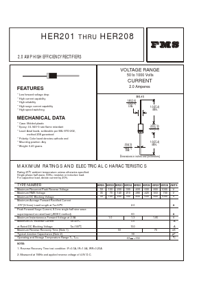 HER201 Datasheet PDF Formosa Technology