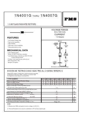 1N4001G Datasheet PDF Formosa Technology