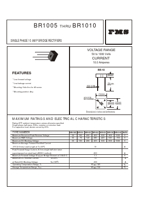 BR1005 Datasheet PDF Formosa Technology