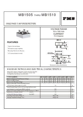 MB1505 Datasheet PDF Formosa Technology