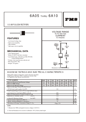 6A05 Datasheet PDF Formosa Technology