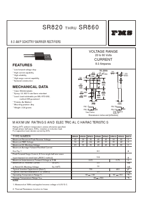 SR820 Datasheet PDF Formosa Technology