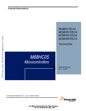 MC68HC705J1ACPE Datasheet PDF Freescale Semiconductor