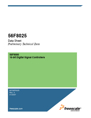 MC56F8025E Datasheet PDF Freescale Semiconductor