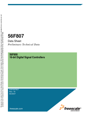 DSP56F807VF80 Datasheet PDF Freescale Semiconductor