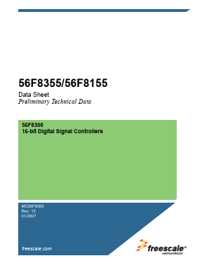 56F8155 Datasheet PDF Freescale Semiconductor