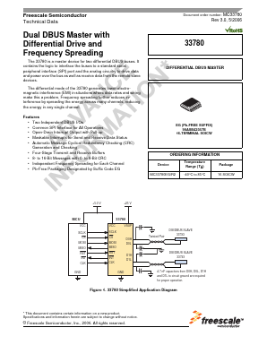 MC33780 Datasheet PDF Freescale Semiconductor