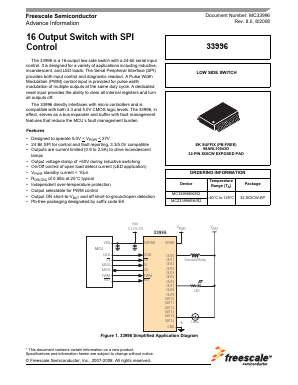 MC33996 Datasheet PDF Freescale Semiconductor