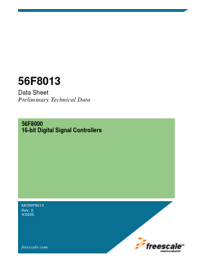 MC56F8013PB Datasheet PDF Freescale Semiconductor