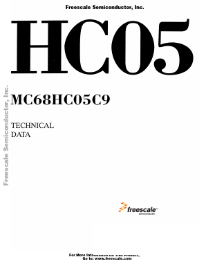 MC68HC05C9FN Datasheet PDF Freescale Semiconductor