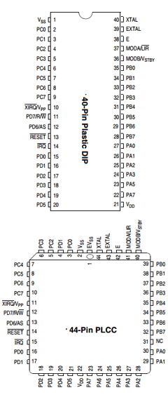 MC68HC711D3CFN2 Datasheet PDF Freescale Semiconductor