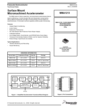 MMA1213D Datasheet PDF Freescale Semiconductor