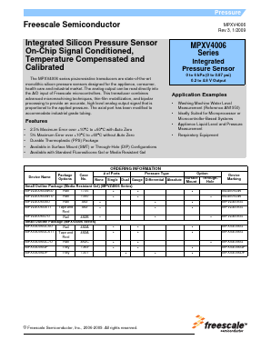 MPVZ4006 Datasheet PDF Freescale Semiconductor