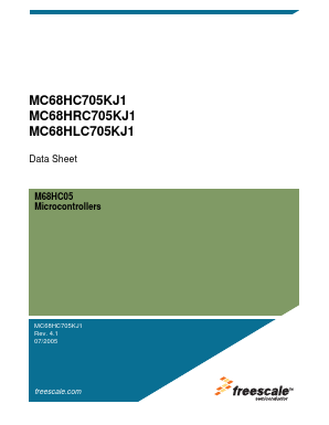 MC68HC705KJ1 Datasheet PDF Freescale Semiconductor