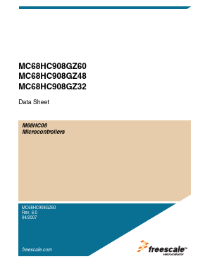 MC908GZ32VFA Datasheet PDF Freescale Semiconductor