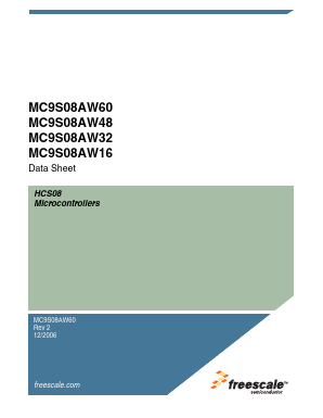 MC9S08AW60 Datasheet PDF Freescale Semiconductor
