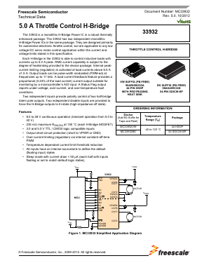 MC33932 Datasheet PDF Freescale Semiconductor