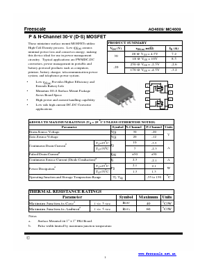 MC4609 Datasheet PDF Freescale Semiconductor