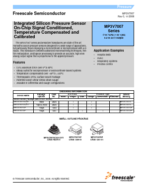 MP3V7007GC6T1 Datasheet PDF Freescale Semiconductor