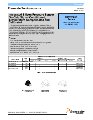 MP3V5050G Datasheet PDF Freescale Semiconductor