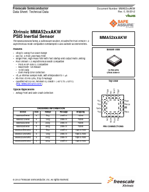 MMA5212AKWR2 Datasheet PDF Freescale Semiconductor