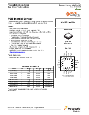 MMA5124KWR2 Datasheet PDF Freescale Semiconductor