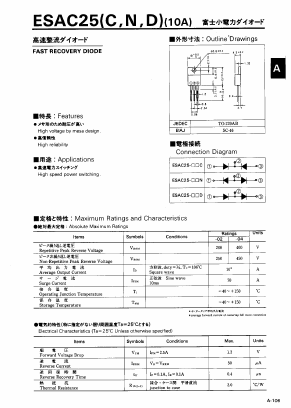 ESAC25-04N Datasheet PDF Fuji Electric