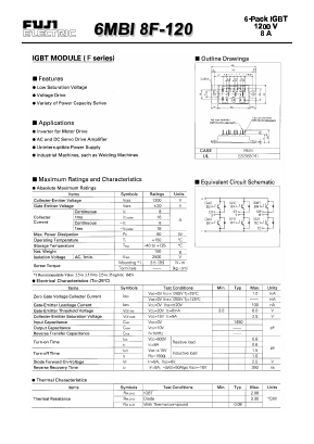 6MBI8F-120 Datasheet PDF Fuji Electric