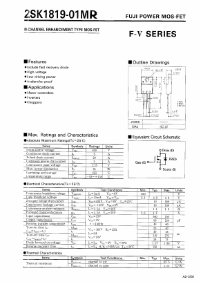 K1819-01MR Datasheet PDF Fuji Electric