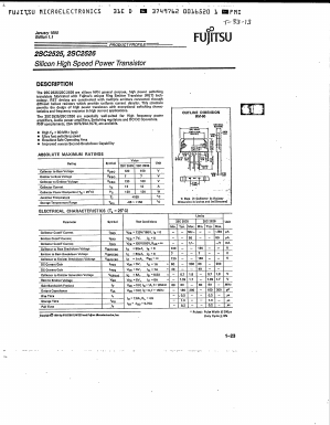 2SC2525 Datasheet PDF Fuji Electric